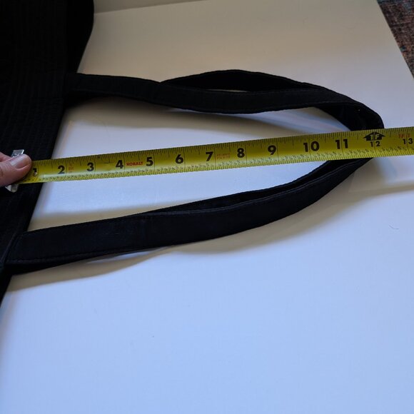 Vera Bradley Black Quilted Weekender Tote Bag with Leopard Inside - Picture 14 of 16